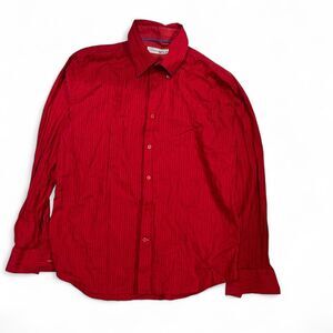 Luxury Equilibrio Red Pin-Stripe Button Down